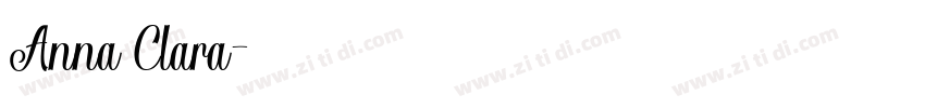 Anna Clara字体转换